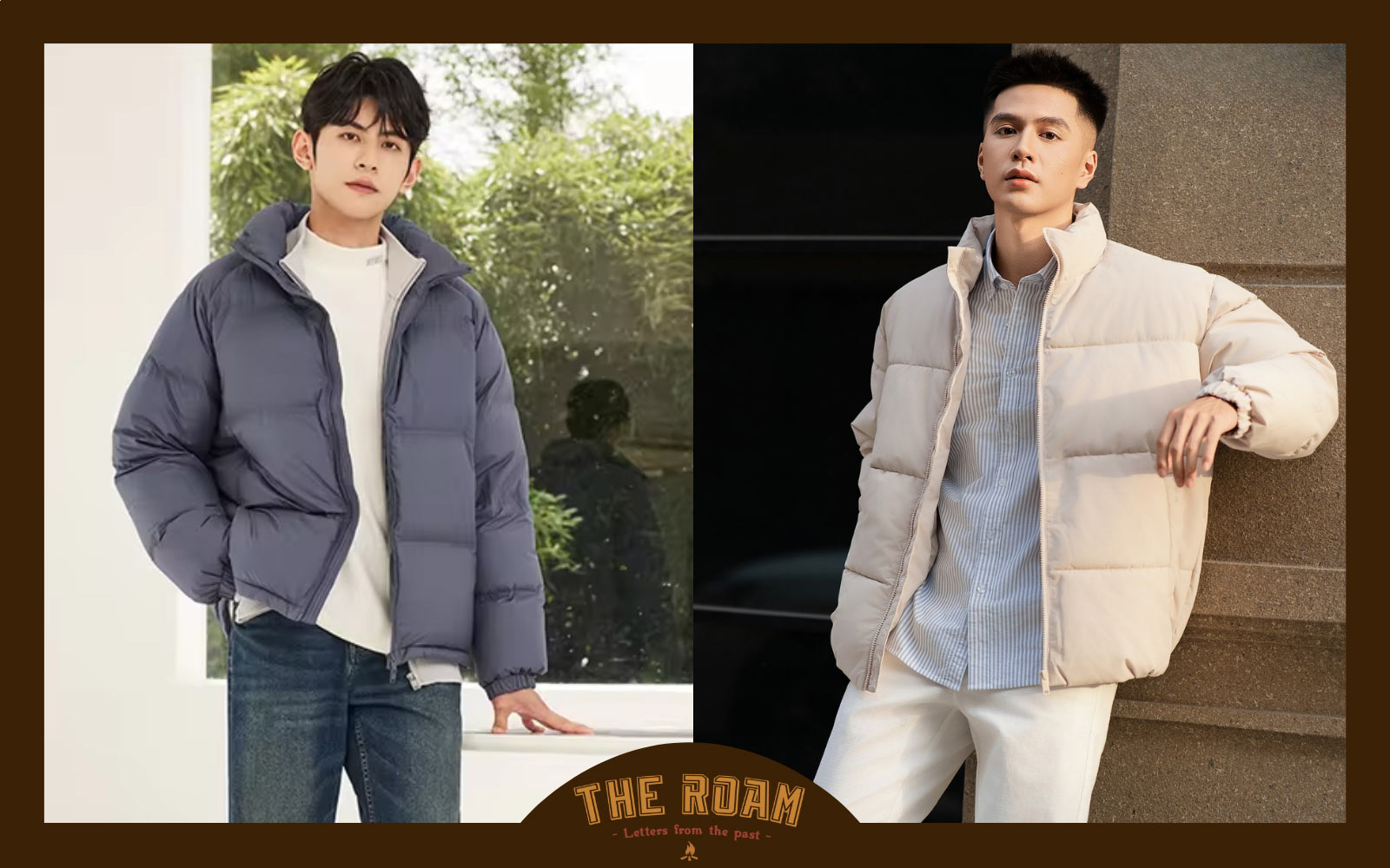 Mix đồ cho nam đi chơi Tết với áo khoác chần bông