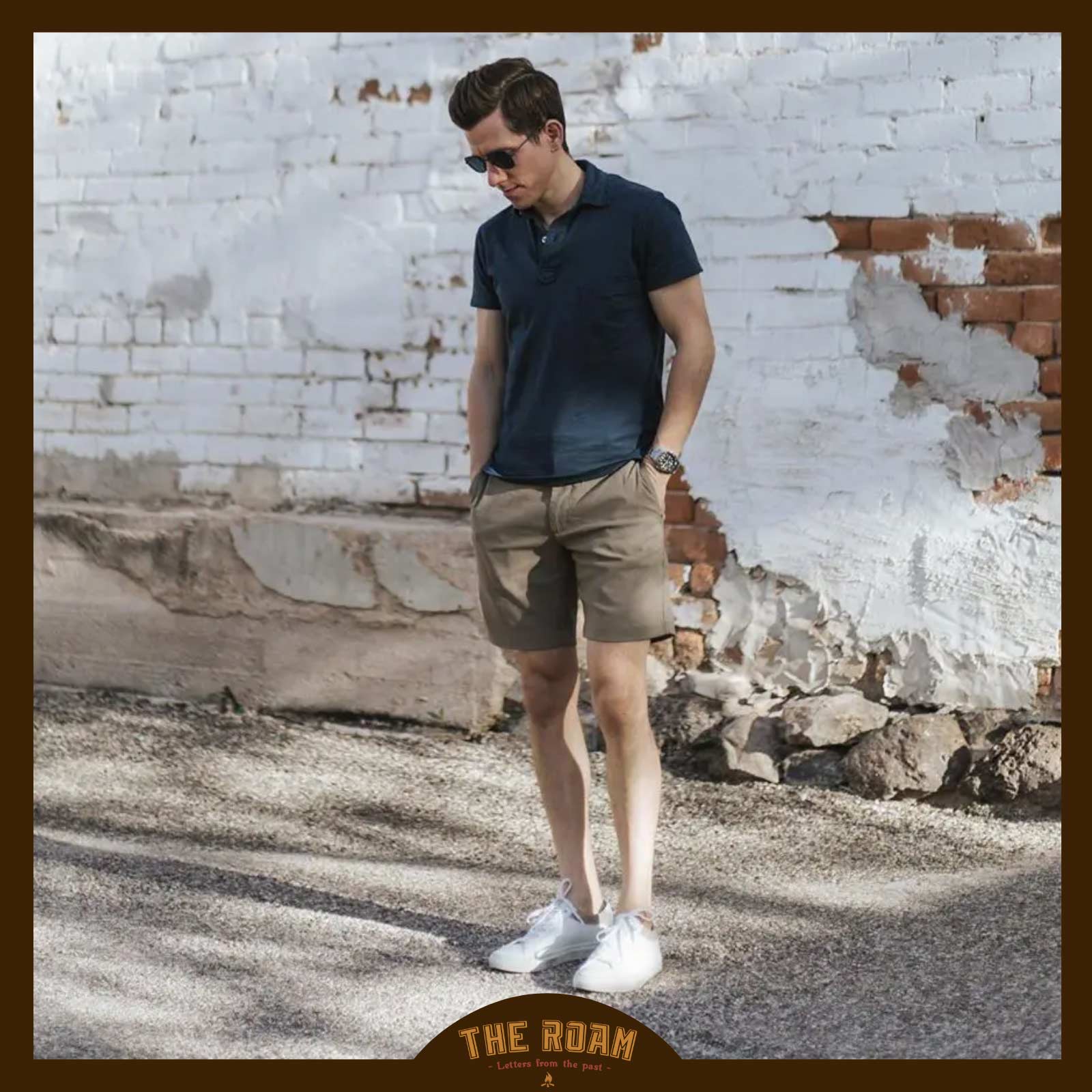 Mix áo polo nam và quần short ngắn