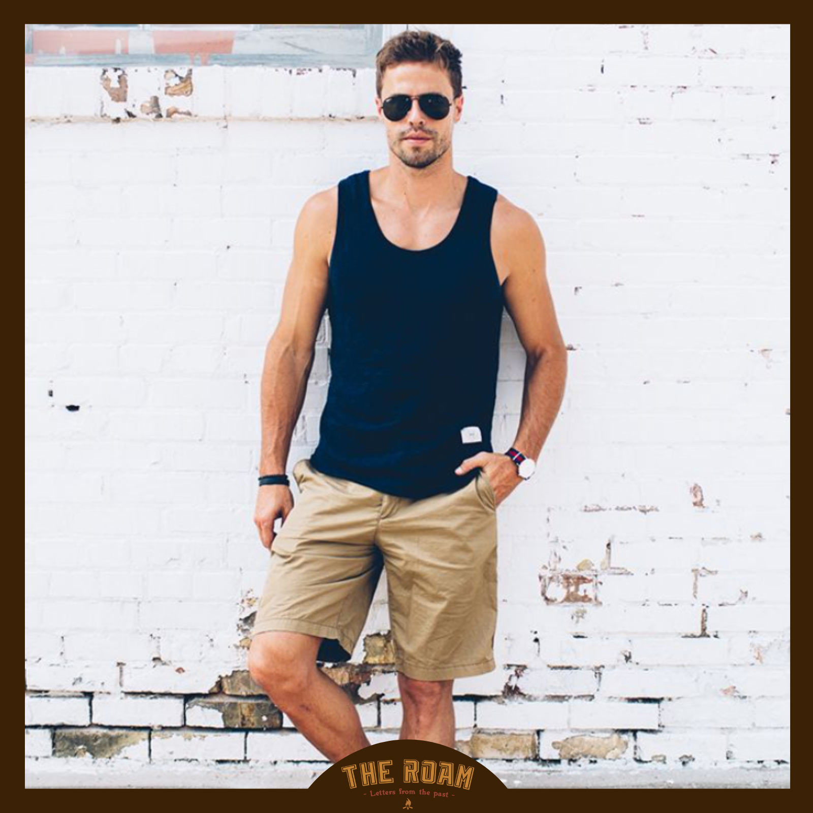 Cách mix đồ với quần kaki lửng nam và áo Tanktop​